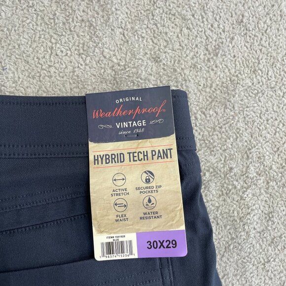 NEW Weatherproof Vintage Men's 30X29 Hybrid Tech Pant Active Stretch - Picture 5 of 8